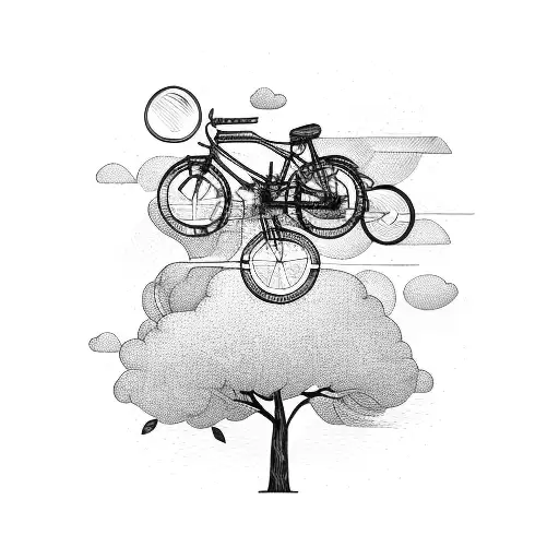 Bike Against Tree