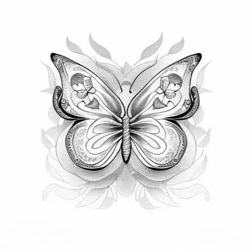 Enchanting Floral Butterfly