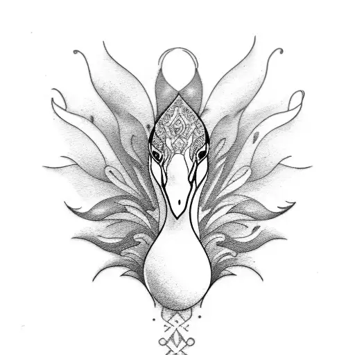 Black And White Swan