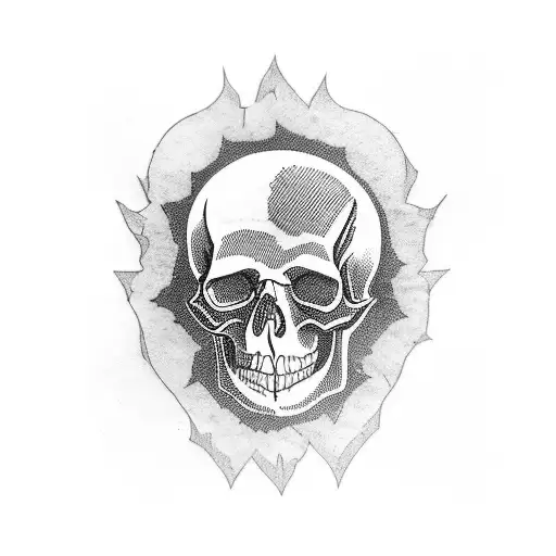 Skull Guns And Roses