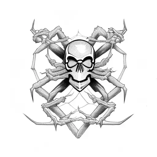 Spider With Skull