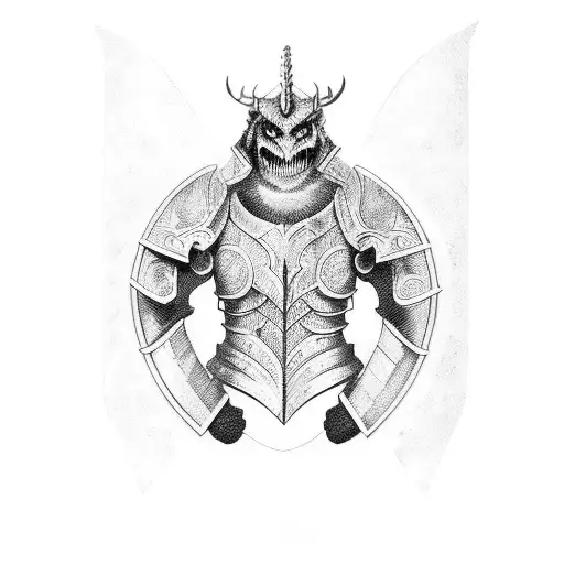 Demon Plate Armor Arm Sleeve