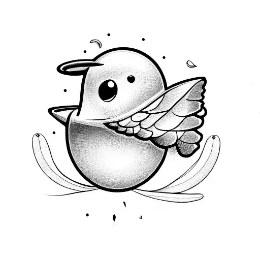 A Coffee Bean Morphing Into A Hummingbird