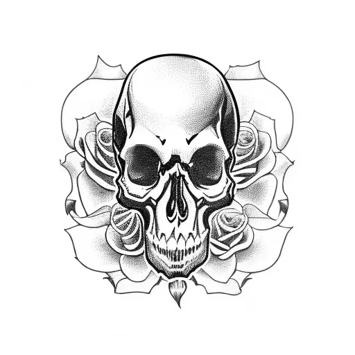 Skull And Roses