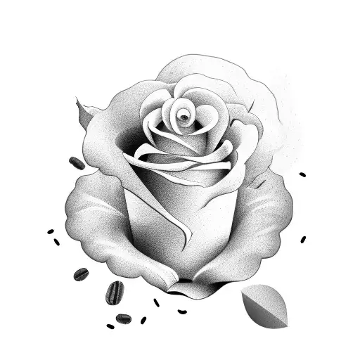 A Coffee Grinder With Rose Petals Coming Out Of It