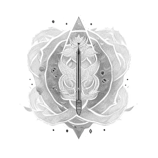 Katana Con La Hoja Rota