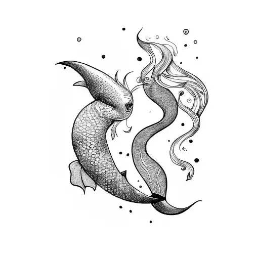 Sexy Mermaid On Thigh