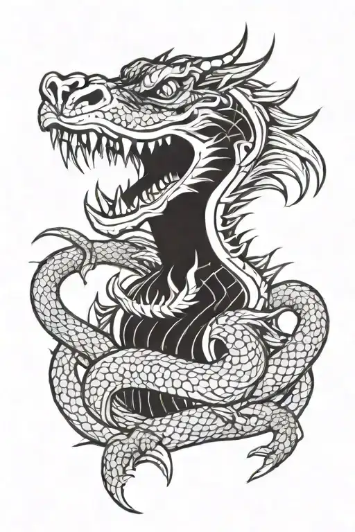 Dragon Tiger With A Grin