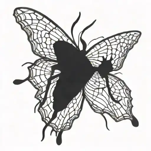 Spider That Looks Like A Butterfly Knocking Over Dominos