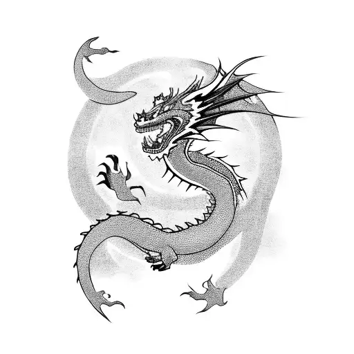 A Dragon Driving A Sleek Black Sports Car