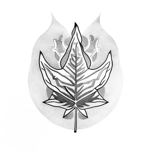 Leaf Luck With Triangel Of Odhin