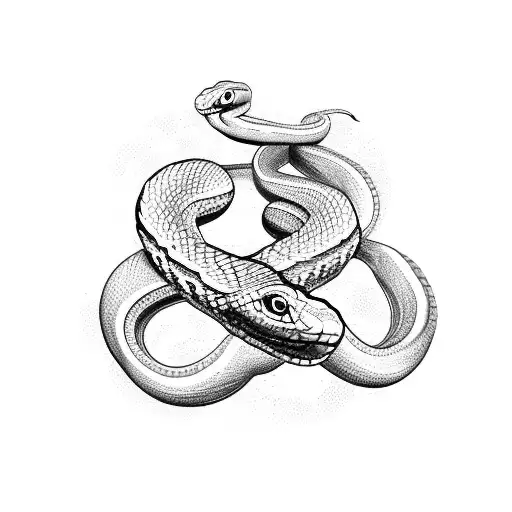 Snake Wrapped Around A Basketball