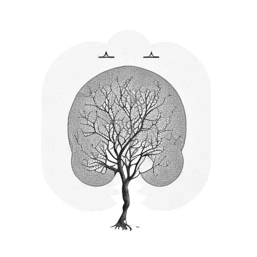 A Family Tree With Intricate Branches And Leaves