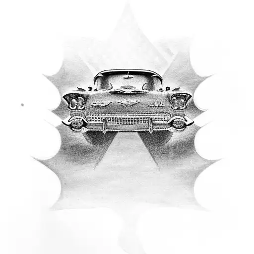 1955 Chevy Baby Blue With 1968 Ford Thunderbird Baby Blue