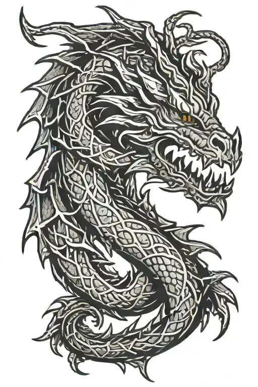 Skyrim Dragon Logo