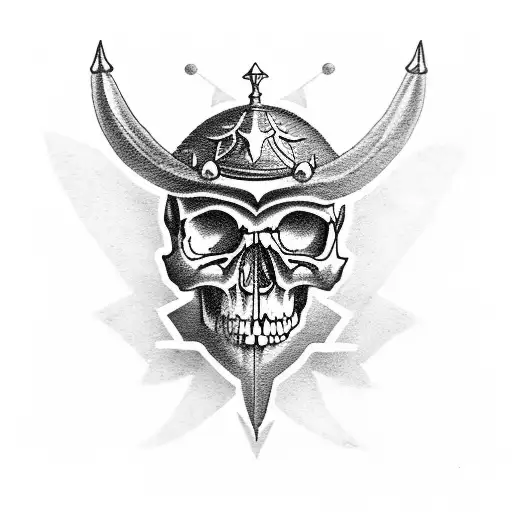 Skull And Chopper Old School