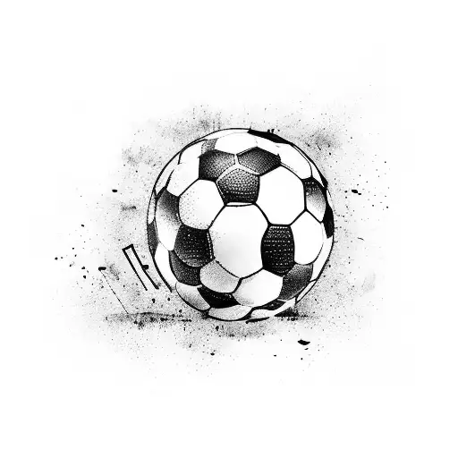 Football Pitch With Hooligan Graffiti