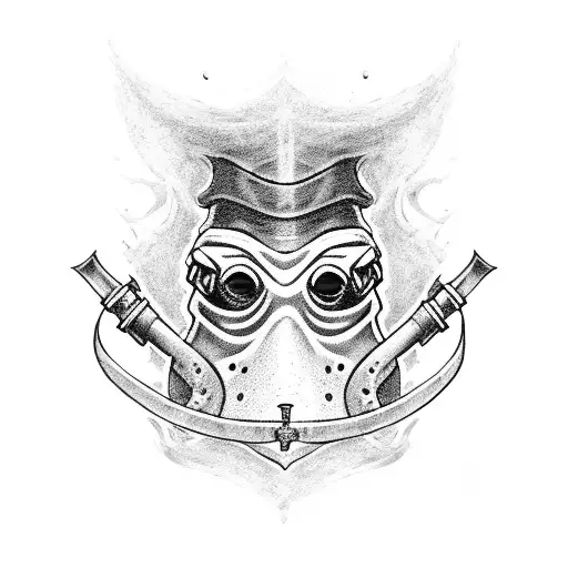 Black Plague Doctor With Cag