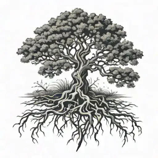 Tree With Deep Roots