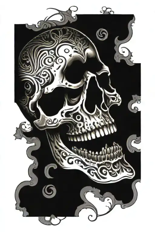 Skull Tattoo On Back