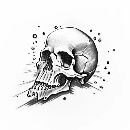 Skull Who Is Crying