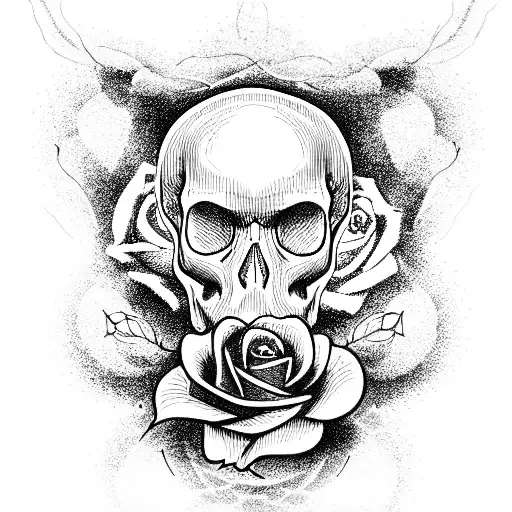 Skull And Roses
