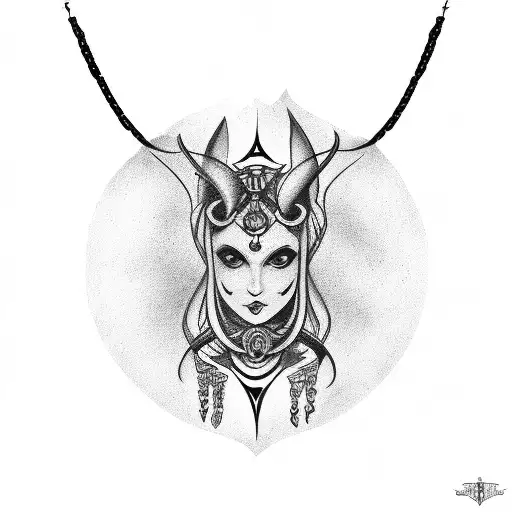 Gothic Gemini Neckpiece