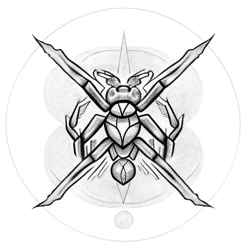 Monster Marking Spider Satanic Circle