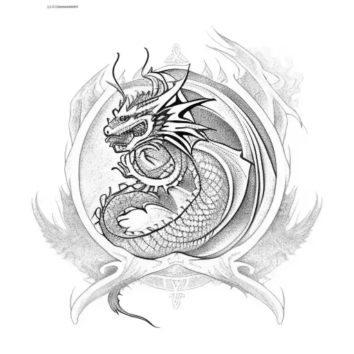 Dragon Whit Samurai