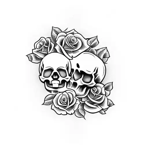Skull And Roses