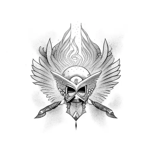 A Tattoo Design Inspired By The Legend Of Icarus Combined With Elements Of Egyptian Mythology