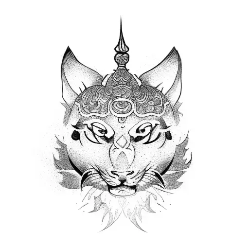 A Tattoo Of A Taoist Animal Symbol