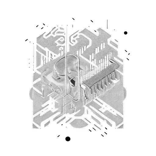 A Sleek Sports Car Speeding Through A Circuit Board Landscape