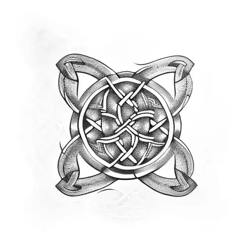 Celtic Dora Knot With Ygdrasil