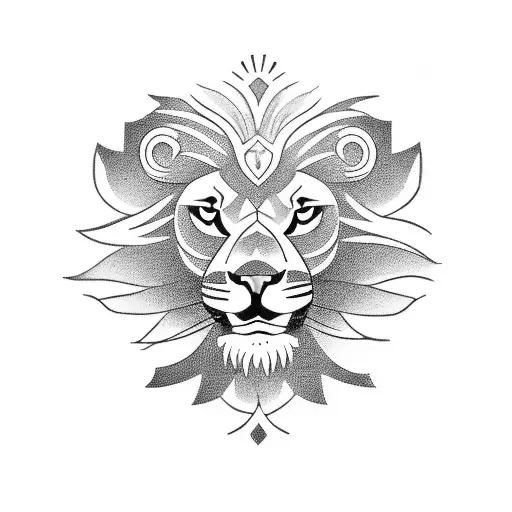 A Tattoo Of A Powerful Lion With A Book In Its Mouth