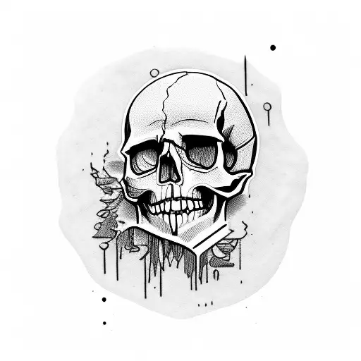 Skull Crying Blood