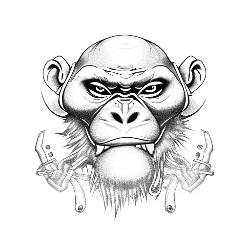 One Eyed Monkey Nutsack