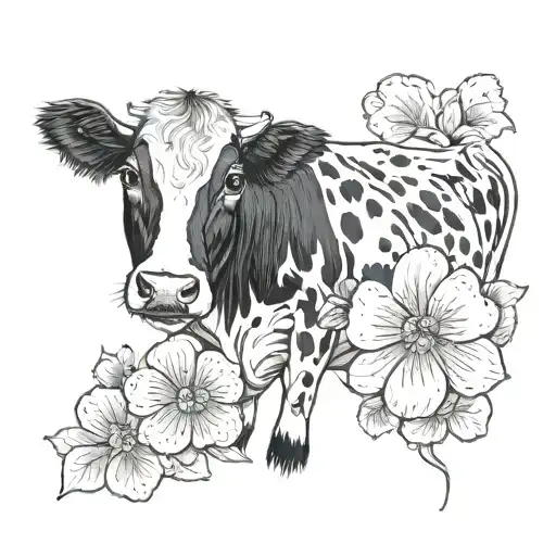 Cow With 4 Leaf Clover