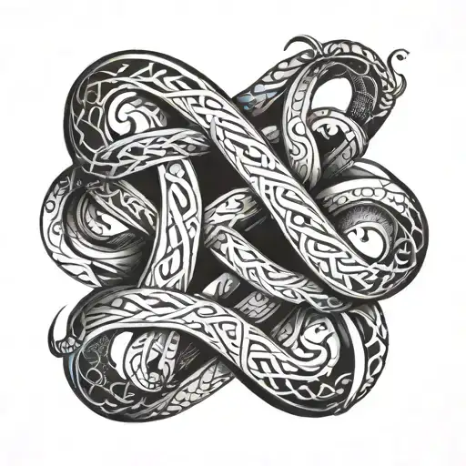 M D J D Infinity Symbol Intertwined