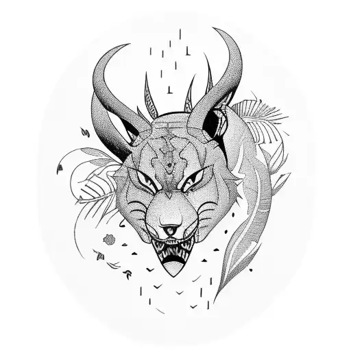 A Fierce And Graceful Luta Fighter Surrounded By Lush Forest Foliage