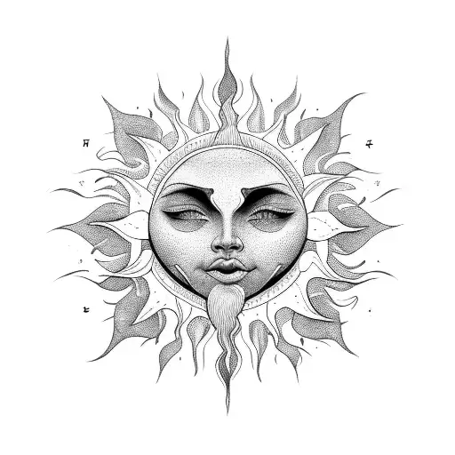 Sun With Face