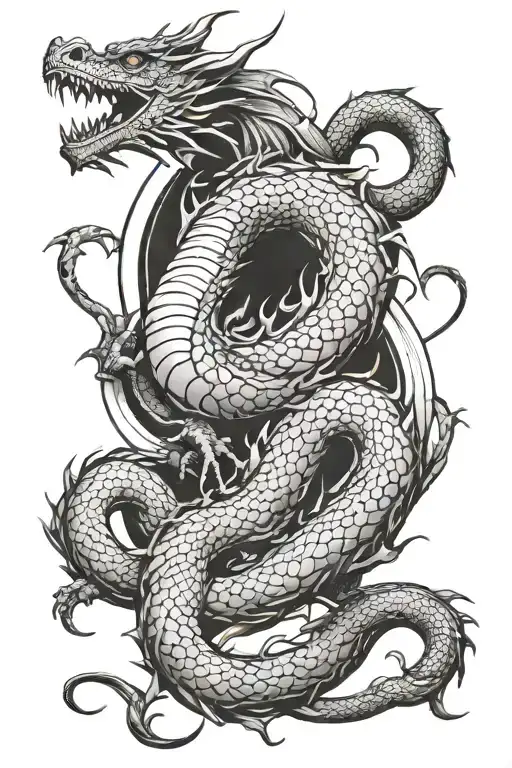 Dragon Coiled
