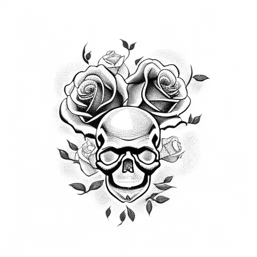 Skull And Roses