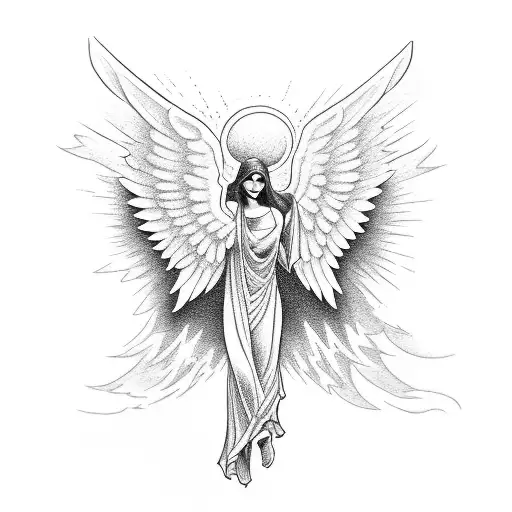 An Angel Falling From A Cliff