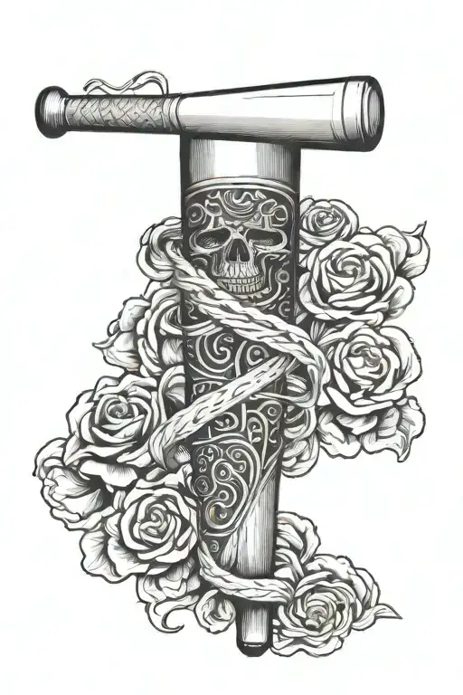 Baseball Bat Wrapped