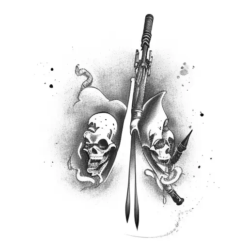 Grim Reaper With Artillery Shell