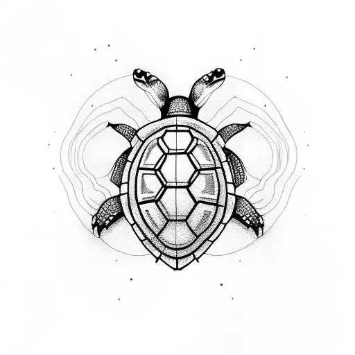 Baby Turtle Riding A Moped