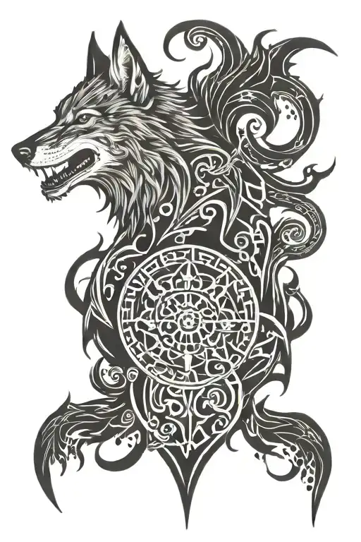 Dread Wolf Tattoo Inspired