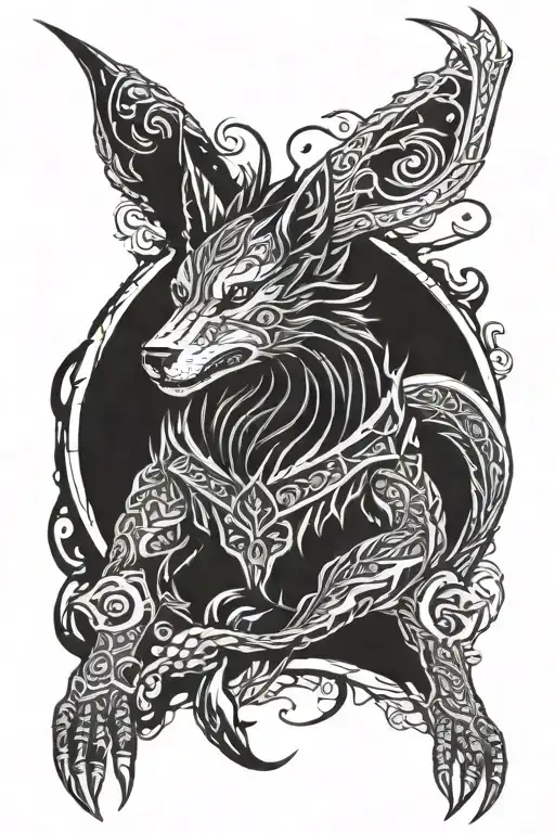 Dread Wolf Tattoo Inspired Dragon Age