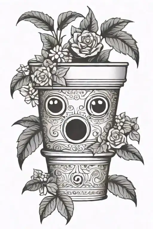 Plant Pot With Eyes